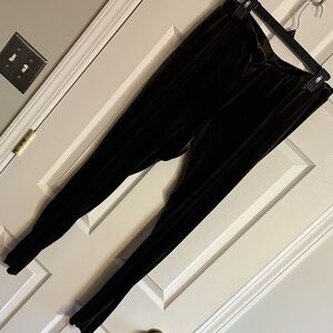 MarlaWynne Chocolate Brown Velvet Leggings